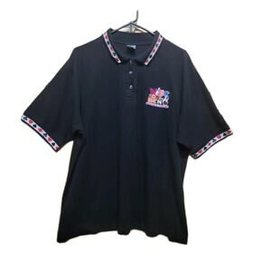 VTG 2003 WIBC Bowling Championship Reno Womens Polo Shirt XL/2XL Black
